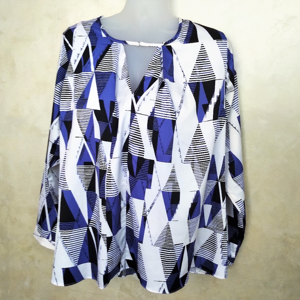 Fashion To Figure Blouse Like New 1X 2X